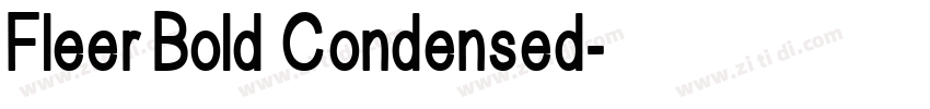 Fleer Bold Condensed字体转换